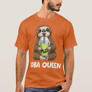 Kawaii Bubble Tea Queen - Sloth Boba Tea  1202 T-Shirt