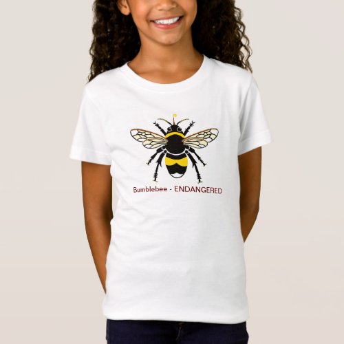 Kawaii  Bumblebee _ Endangered insect _ T_Shirt