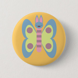 Kawaii Bunnerfly Bunny Butterfly Hybrid Adorable Pinback Button