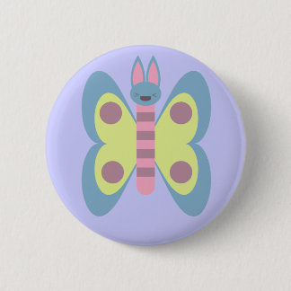 Kawaii Bunnerfly Bunny Butterfly Hybrid Adorable Pinback Button