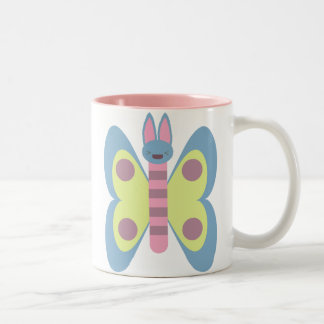 Kawaii Bunnerfly Bunny Butterfly Hybrid Adorable Two-Tone Coffee Mug