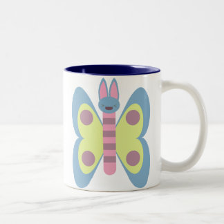 Kawaii Bunnerfly Bunny Butterfly Hybrid Adorable Two-Tone Coffee Mug