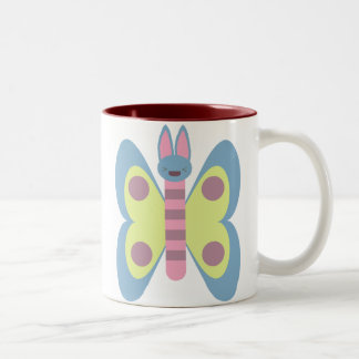 Kawaii Bunnerfly Bunny Butterfly Hybrid Adorable Two-Tone Coffee Mug