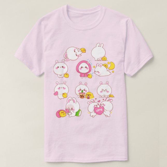 Kawaii Bunnies T-Shirt (Design Front)