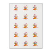Kawaii Bunny Birthday  Edible Frosting Rounds (Sheet)