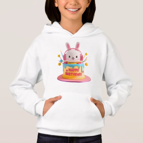 Kawaii Bunny Birthday Hoodie