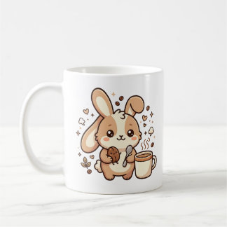 Kawaii Bunny Coffee Clipart Mug