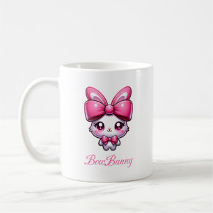Kawaii Bunny Coquette, BowBunny Coffee Mug