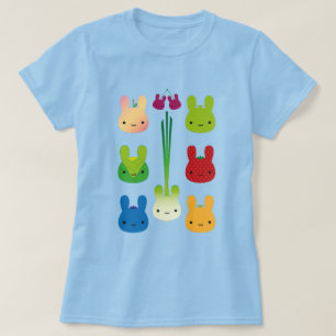 Kawaii Bunny Fruit & Vegetables T-Shirt
