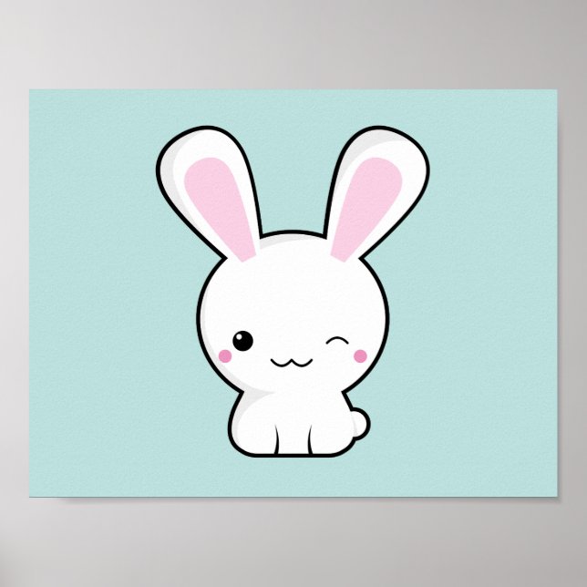 Kawaii bunny poster (Front)