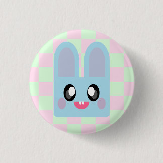 KAWAII BUNNY RABBIT CUDDLY EASTER ANIMAL SWEET PINBACK BUTTON