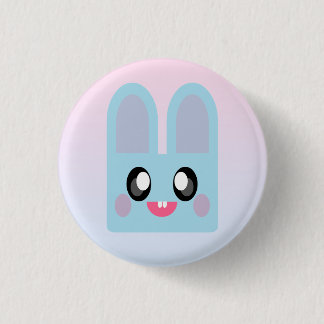 KAWAII BUNNY RABBIT CUDDLY EASTER ANIMAL SWEET PINBACK BUTTON