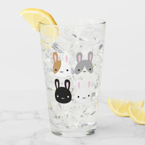 Kawaii Bunny Rabbits Glass