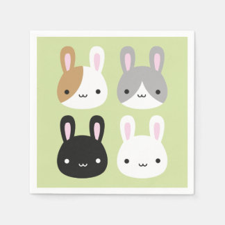 Kawaii Bunny Rabbits Napkins