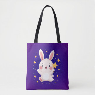 Kawaii Bunny Star Tote Bag Cute and Fun Accessory