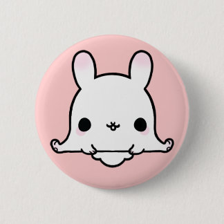 Kawaii Bunny (You change the Background!) Pinback Button