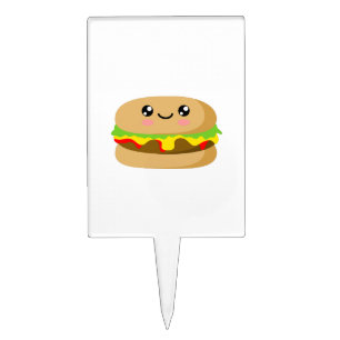 Kawaii Burger Cake Topper