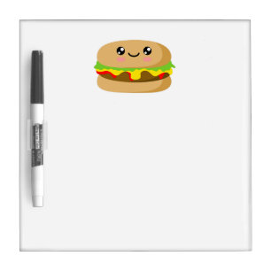 Kawaii Burger Dry Erase Board