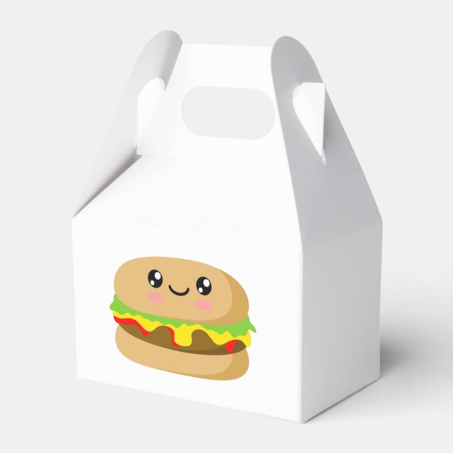 Kawaii Burger Favor Boxes (Front Side)