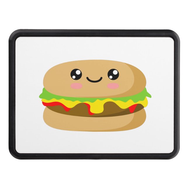 Kawaii Burger Hitch Cover (Front)