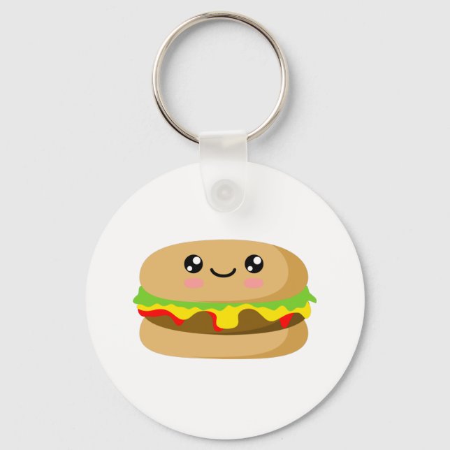 Kawaii Burger Keychain (Front)
