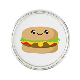 Kawaii Burger Lapel Pin