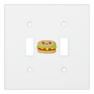 Kawaii Burger Light Switch Cover
