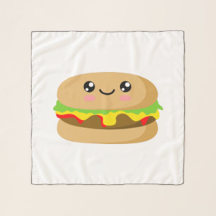 Kawaii Burger Scarf