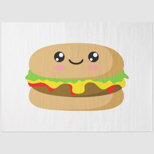 Kawaii Burger Tissue Paper (Front)