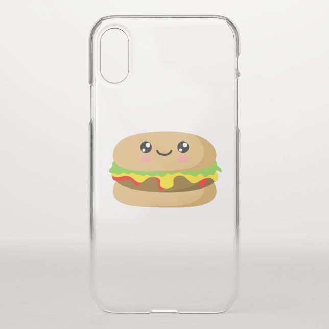 Kawaii Burger Uncommon iPhone Case (Back)