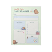 Kawaii Cabybara Doodle Daily Planner To Do List