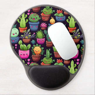 Kawaii Cactus Gel Mouse Pad