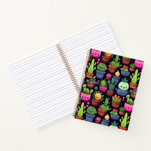 Kawaii Cactus Notebook