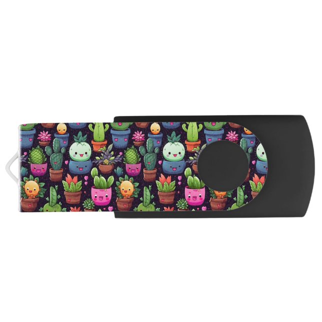 Kawaii Cactus Thumb Drive (Back)