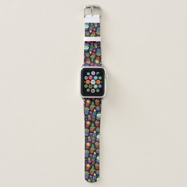 Kawaii Cactus Watch Band (Front)
