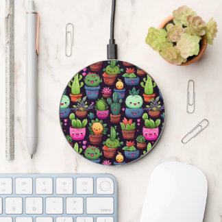 Kawaii Cactus Wireless Charger