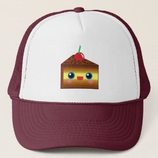Kawaii Cake Pie Chocolate Vanilla Cream Cherry Yum Trucker Hat