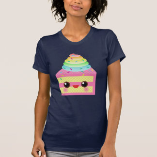 Kawaii Cake Pink Rainbow Sprinkles Fun Dessert T-Shirt