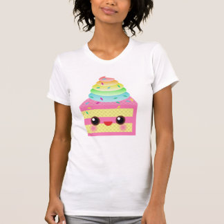 Kawaii Cake Pink Rainbow Sprinkles Fun Dessert T-Shirt