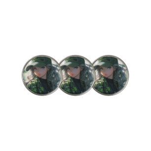 Kawaii Camouflage Military Hunter Drill Anime Girl Golf Ball Marker