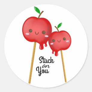 stuck on you stickre Sticker for Sale by roletub