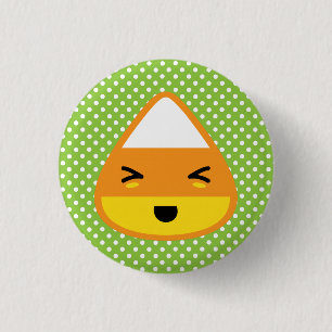 Kawaii Candy Corn Button
