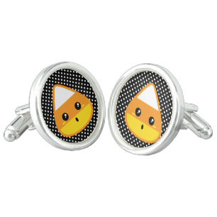 Kawaii Candy Corn Cufflinks