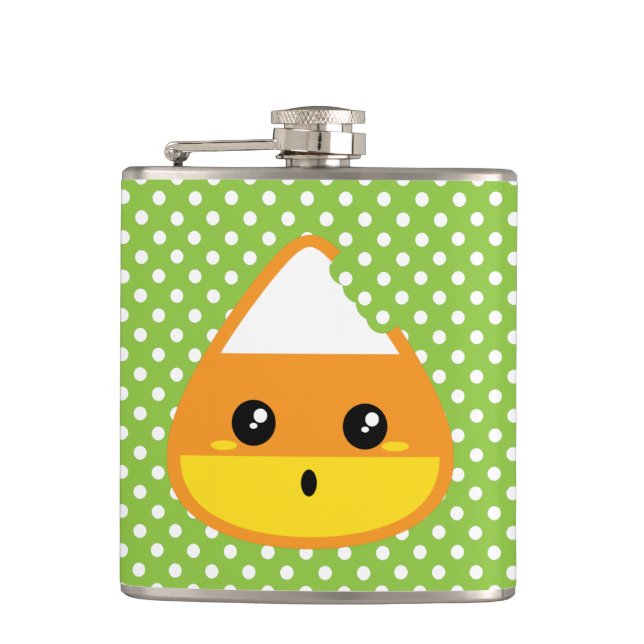 Kawaii Candy Corn Flask (Front)
