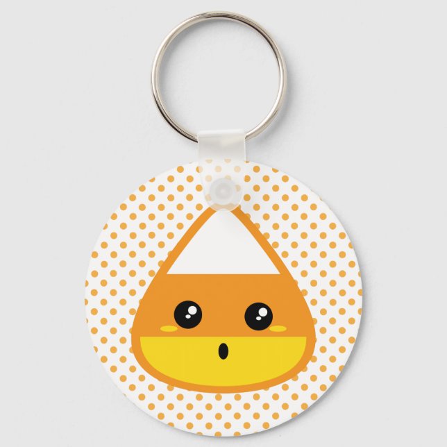 Kawaii Candy Corn Keychain (Front)