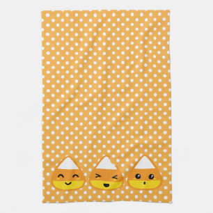 Kawaii Candy Corn Kitchen Towel