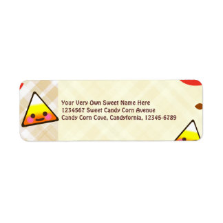 Kawaii Candy Corn Label