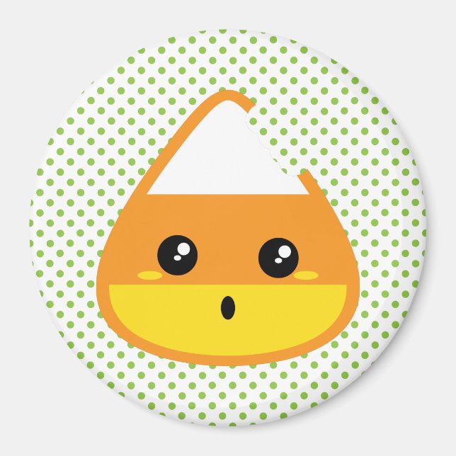 Kawaii Candy Corn Magnet (Front)