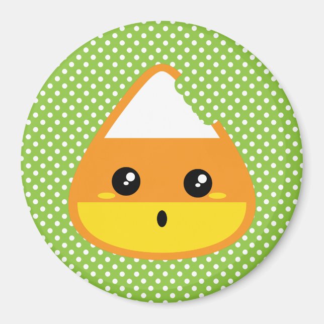 Kawaii Candy Corn Magnet (Front)