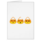 Kawaii Candy Corn Note Card (Front)